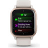 Часы GARMIN VENU SQ 2 – MUSIC EDITION PEACH GOLD ALUMINUM BEZEL WITH IVORY CASE AND SILICONE BAND 010-02700-11