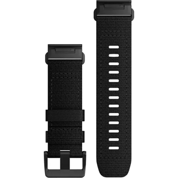 Ремешок сменный для GARMIN FENIX 6X 26MM HEATHERED BLACK NYLON 010-12864-07